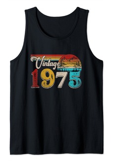50 Years Old Retro Vintage Born In 1975 50th Birthday Gifts Tank Top