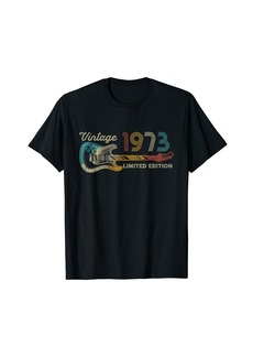 Born 50th Birthday Gift Ideas Guitar Music 1973 Limited Edition T-Shirt