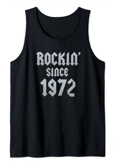 Born 52 Year Old: Classic Rock 1972 52nd Birthday Tank Top