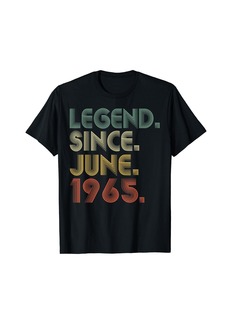 Born 59 Years Old Gift Legend Since June 1965 59th Birthday Men T-Shirt