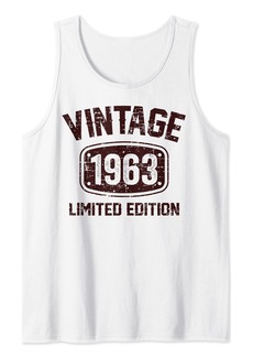 Born 61 Years Old Vintage 1963 Limited Edition 61th Birthday Tank Top