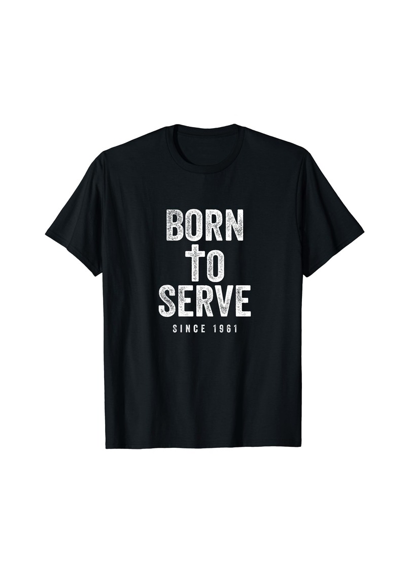 Born 63 Year Old Christian Love Jesus and God 1961 63rd Birthday T-Shirt