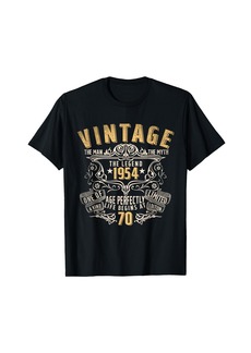 Born 70 Year Old Gift Vintage 1954 Man Myth Legend 70th Birthday T-Shirt