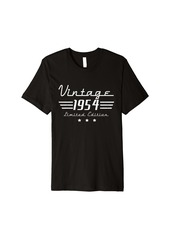 Born 70 Year Old Gifts Classic 1954 Limited Edition 70th Birthday Premium T-Shirt