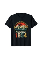 Born 70 Years Old Gifts Decoration August 1954 70th Birthday Gift T-Shirt