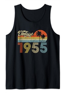 70 Years Old Gifts Vintage Born In 1955 70th Birthday Retro Tank Top