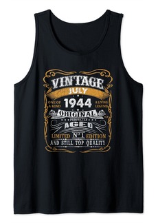 Born 80th Birthday Gifts Awesome Since July 1944 80 Year Old Tank Top