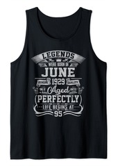 Born 95 Years Old Made In June 1929 Vintage 95th Birthday Gifts Tank Top