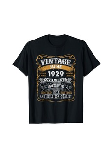 Born 95th Birthday Gifts Awesome Since June 1929 95 Year Old T-Shirt