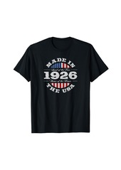 Born 97 Year Old: Patriotic American USA Flag 1926 97th Birthday T-Shirt