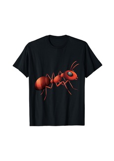 Born Ant in Red Retro Vintage drawing - Fire Ant T-Shirt