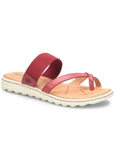 Born Bay Womens Leather Slip On Thong Sandals
