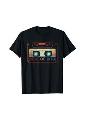 Born Best Of 1973 Cassette Tape Year Of Birth Birthday T-Shirt
