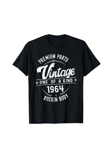 Born In 1964 Vintage Premium Parts Funny 1964 Birthday Gifts T-Shirt