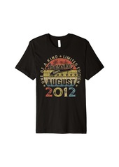 Born In August 2012 Funny 12th Birthday 12 Years Old Gifts Premium T-Shirt