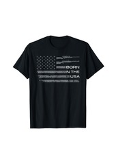 Born In The USA Shirt Patriotic Shirts For Men 4th Of July T-Shirt