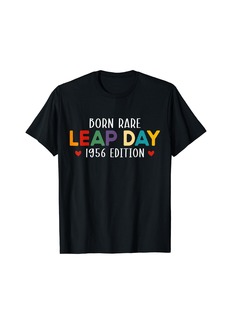 Born Rare Leap Day 1956 Groovy Cute Leap Year 17th Birthday T-Shirt