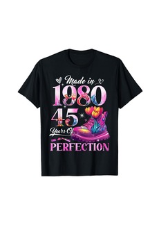 Born Chapter 45 EST 1980 45 Years Old Gifts 45th Birthday Queen T-Shirt