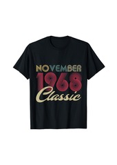 Born Classic November 1968 Bday Men Women Gifts 54th Birthday T-Shirt