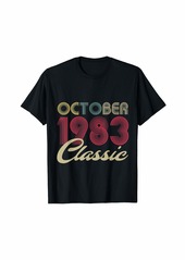 Born Classic October 1983 Bday Men Women Gifts 38th Birthday T-Shirt