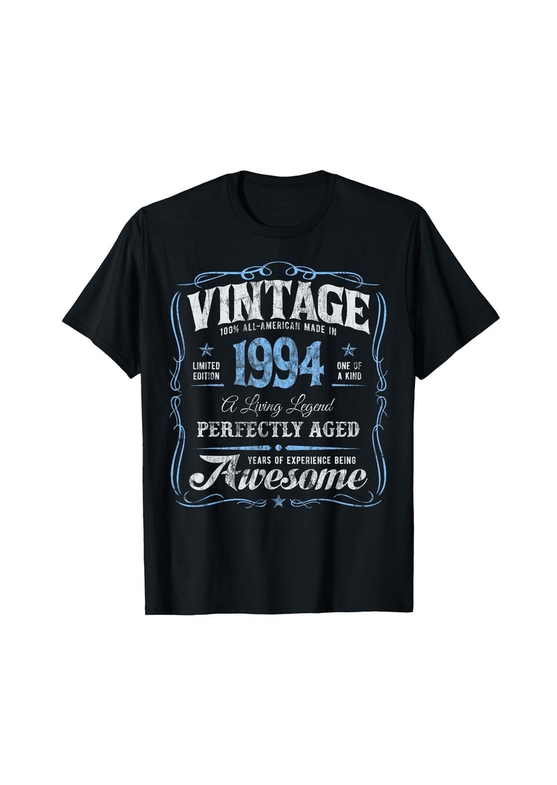 Classic Original 30th Birthday Born In 1994 Vintage T-Shirt