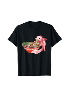 Born Cute Kawaii Anime Axolotl Japanese Ramen Noodles Anime Gift T-Shirt