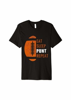 Born Eat Sleep Punt Repeat Funny Football Men Women Kids Gift Premium T-Shirt