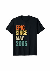 Born Fun Epic Since May 2005 16th Birthday Gift 16 Year Old T-Shirt