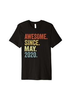 Born Funny 3 Years Old Vintage May 2020 Gifts 3rd Birthday Boy Premium T-Shirt