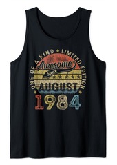 Funny 40th Birthday Born In August 1984 40 Years Old Gifts Tank Top