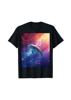 Born Galaxy Dolphin Dolphins In Space Jumping T-Shirt