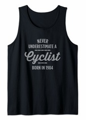 Born Gift for 36 Year Old Bike Rider: Cyclist 1984 36th Birthday Tank Top
