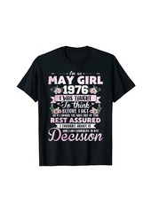 Born I'm A May Girls 1976 - 45th Birthday 45 Years Old T-Shirt