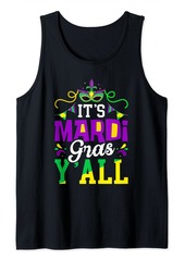 Born It's Mardi Gras Yall Graphic Women Men New Orleans Parade Tank Top