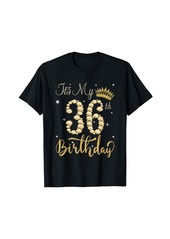 Born It's My 36th Birthday Queen Women 36 Year Old Diamond Crown T-Shirt