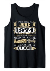 Born It's My 49th Birthday Gifts Since June 49 Years Old 1974 Tank Top
