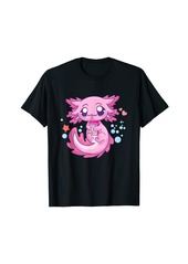 Born Kawaii Axolotl Strawberry Milk Shake Anime Gift Girls Teens T-Shirt
