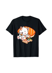 Born Sushi Cat Japanese Anime Kawaii Neko Gifts Girls Teens T-Shirt