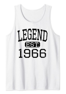 Legend Established 1966 Vintage Style Born 1966 Birthday Tank Top