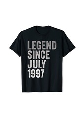 Born Legend SInce July 1997 Awesome 24 Years Old 24th Birthday T-Shirt