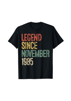 Born Legend Since November 1985 35th Birthday Gift 35 Year Old T-Shirt