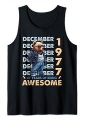 Born Legend Since September 1977 47th Birthday Bear 47 Years Old Tank Top