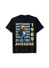 Born Legend Since September 1989 35th Birthday Bear 35 Years Old T-Shirt