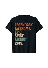 Born Legendary Awesome Epic Since August 2015 7th Birthday Gifts T-Shirt