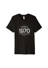 Born Legendary since 1970 - Birth Year Milestone Grunge Birthday Premium T-Shirt