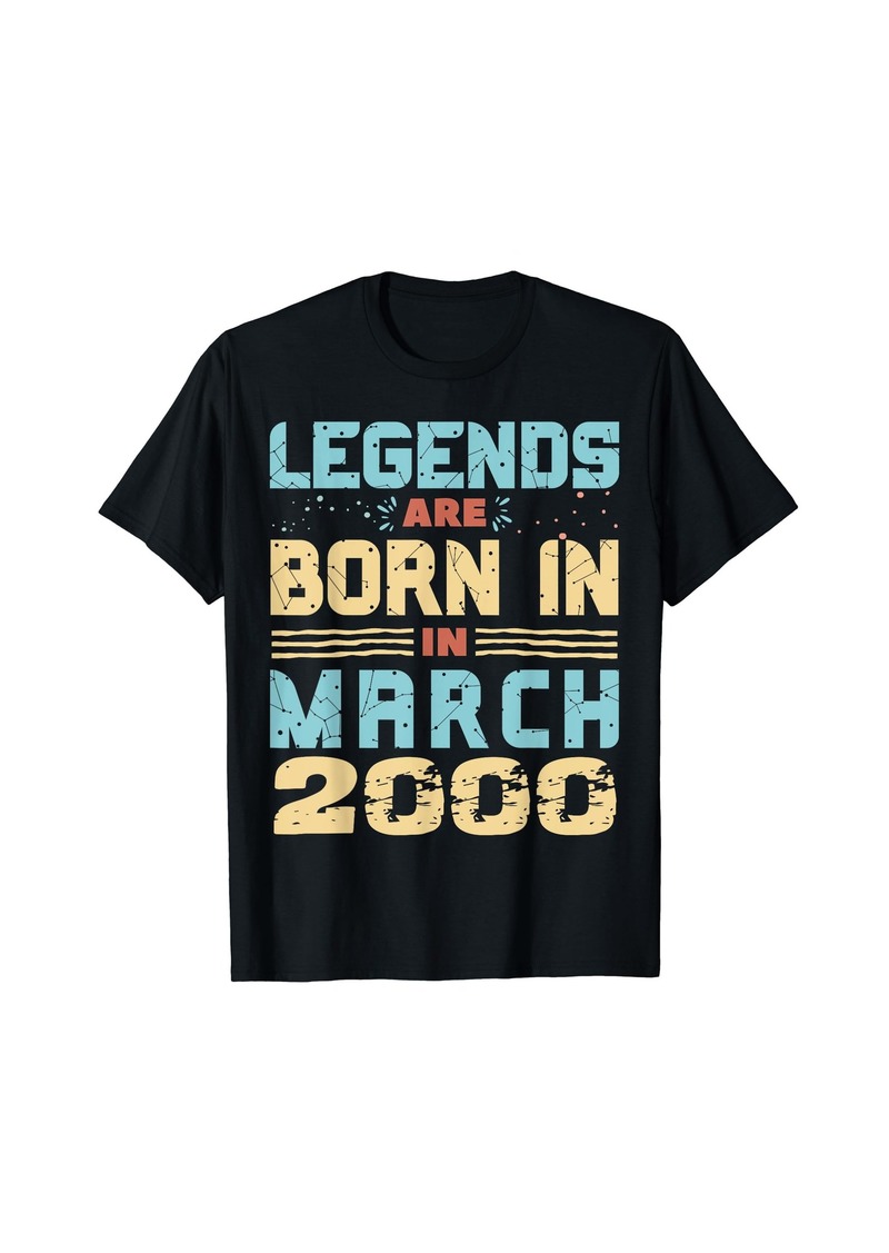 Legends Are Born in March 2000 T-Shirt