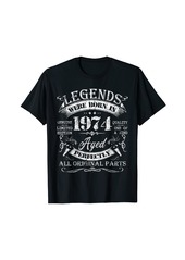Legends Were Born In 1974 Years Old Gifts Birthday T-Shirt