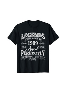 Legends Were Born In 1989 Year Of Birth Birthday T-Shirt