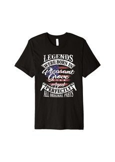 Legends Were Born In Pleasant Grove Utah Vintage Birthday Premium T-Shirt