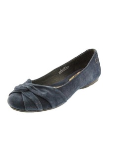 Born Lilly Womens Knot-Front Suede Ballet Flats